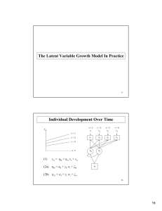 The Latent Variable Growth Model In Practice Individual