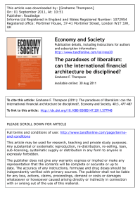 The paradoxes of liberalism: can the international financial