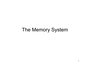 The Memory System - Brain & Cognitive Sciences