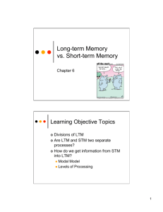 Long-term Memory vs. Short