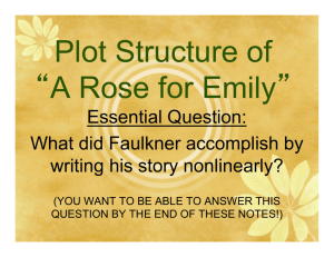 A Rose for Emily PowerPoint on plot