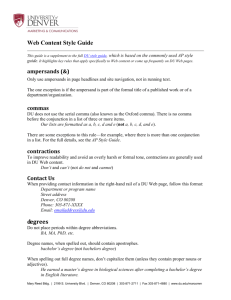 Web content style guide