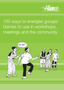 100 Ways to Energise Groups: Games to use in workshops