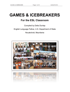 games & icebreakers