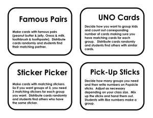 Famous Pairs UNO Cards Sticker Picker