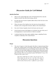 Discussion Guide for Left Behind
