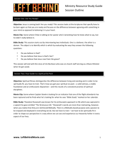 Ministry Resource Study Guide Session Outline
