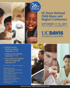 UC Davis National Child Abuse and Neglect