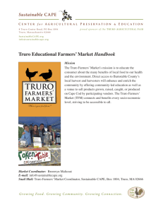 Truro Educational Farmers' Market Handbook