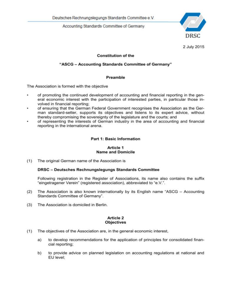 Deutsches Rechnungslegungs Standards Accounting Standards