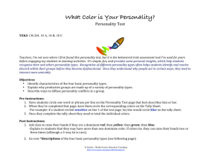 What Color is Your Personality?