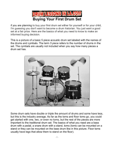 Buying Your First Drum Set