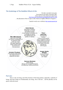 The Symbology of The Buddhist Wheel of Life. Part one: