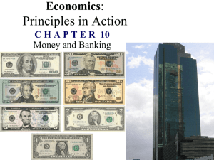 Chapter 10- Money and Banking Notes