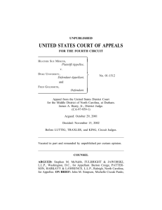 Mercer v. Duke University, et al.