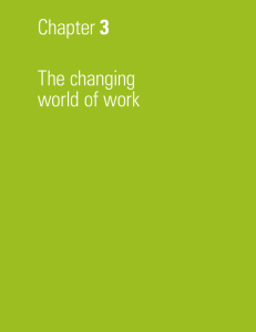 Chapter 3 The changing world of work