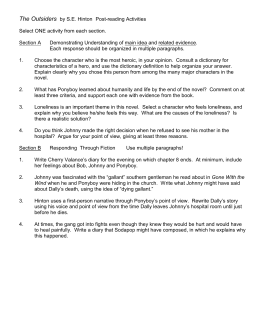 English Essay Story The Outsiders By Se Hinton Postreading Activities Select One Politics And The English Language Essay also Essay On English Language Socratic Seminar The Outsiders High School Narrative Essay