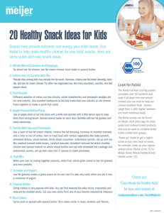 20 Healthy Snack Ideas for Kids