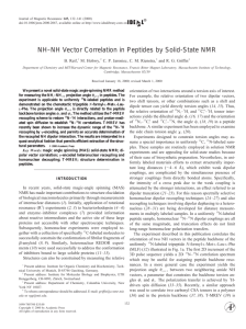 NH-NH Vector Correlation in Peptides by Solid