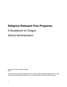 Religious Released-Time Programs