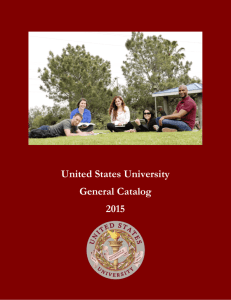 United States University General Catalog 2015