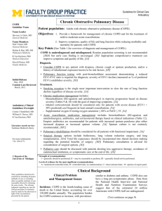 Chronic Obstructive Pulmonary Disease