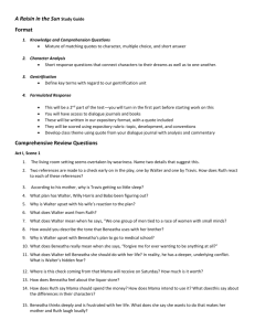 A Raisin in the Sun Study Guide Format Comprehensive Review