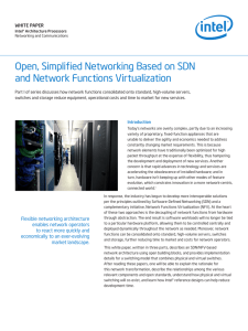 PART I: OPEN, SIMPLIFIED NETWORKING BASED ONSDN AND