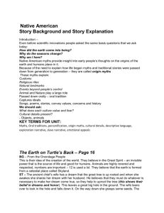 Native American Myths background notes