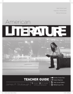 American Literature - Teacher