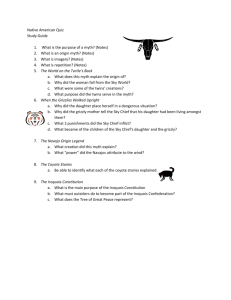 Native American Quiz Study Guide 1. What is the purpose of a myth