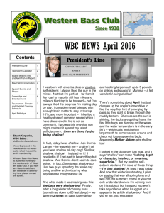 WBC Newsletter April 2006