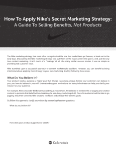 How To Apply Nike's Secret Marketing Strategy: