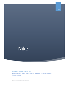 Nike – Internet Marketing Plan