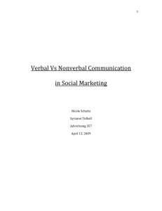 Verbal Vs Nonverbal Communication in Social