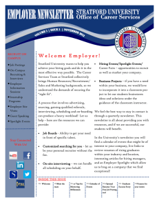Welcome Employer! - Stratford University