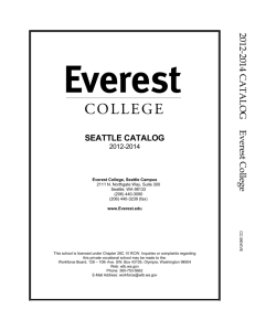 Seattle Campus Catalog