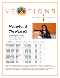 Moneyball & The Next IQ