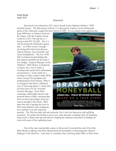 Moneyball Review Project