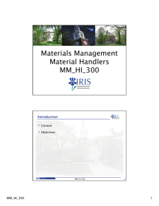 Materials Management Material Handlers MM HI 300 MM_HI_300