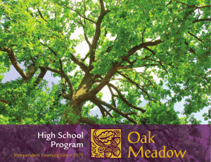 Oak Meadow High School Catalog