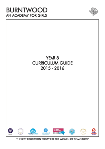 Year 8 Curriculum Guide 2015-16