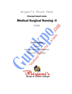 Medical Surgical Nursing -II