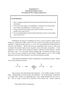 Chem M52LC/H52LC Experiment 2 1 Pre-lab Questions