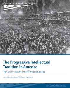 The Progressive Intellectual Tradition in America