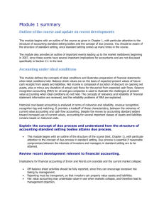 Module 1 summary - Certified General Accountants Association of