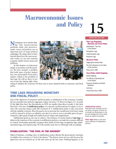 Macroeconomic Issues and Policy 15