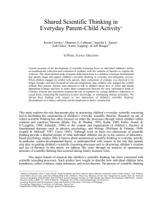 Shared Scientific Thinking in Everyday Parent