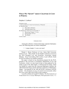 Stephen J. Lubben* - International Insolvency Institute