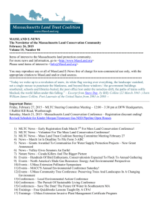 February 27, 2015 - Massachusetts Land Trust Coalition